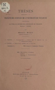 Contribution à l'étude des N dérive de la β phényl-éthylamine