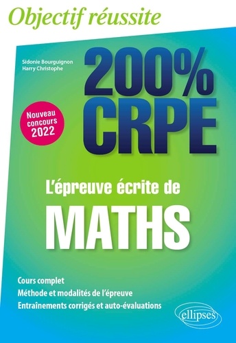 L'épreuve écrite de maths  Edition 2022