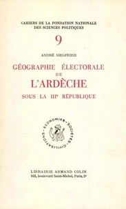 Géographie électorale de l'Ardèche sous la troisième République