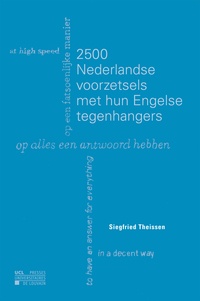 Siegfried Theissen - 2500 Nederlandse voorzetsels met hun Engelse tegenhangers.