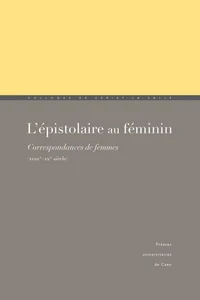 L'épistolaire au féminin