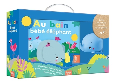 Coffret Au bain bébé éléphant. Avec 1 jouet offert