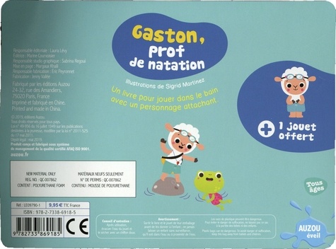 Gaston, prof de natation. Avec 1 jouet