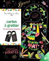Cartes à gratter 10 accroche-portes