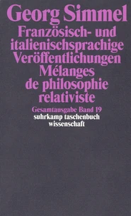 Französisch- und italienischsprachige Veröffentlichungen - Mélange de philosophie relativiste