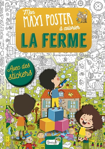 La Ferme. Avec un grand poster et des stickers