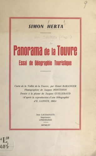 Panorama de la Touvre. Essai de géographie touristique