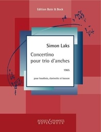 Simon Laks - Concertino pour trio d'anches - oboe, clarinet and bassoon. Partition et parties..