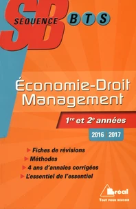 Economie-Droit et Management BTS tertiaires 1re et 2e années