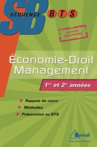 Economie-Droit Management BTS tertiaires 1e et 2e années