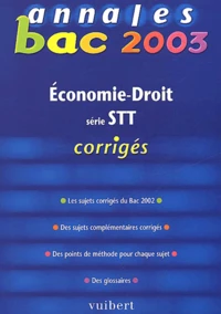 Economie-Droit Serie Stt. Corriges 2003