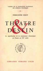 Théâtre et destin