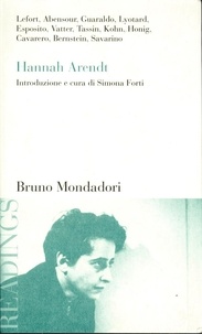 Simona Forti (curato da) et  Aa.vv. - Hannah Arendt tra filosofia e politica.