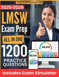 All-in-One LMSW Exam Prep | Rewiew + Online Exam Simulator | 8 Tests &amp; 1200 Questions | ASWB Licensed Master Social Worker Study Guide