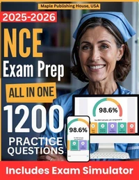 All-in-One NCE Exam Prep | Rewiew + Online Exam Simulator | 6 Tests &amp; 1200 Questions | NBCC National Counselor Examination Study Guide