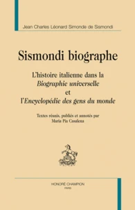 Sismondi biographie