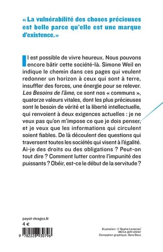 Les besoins de l'âme. Extrait de L'Enracinement