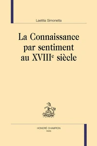 La connaissance par sentiment au XVIIIe siècle