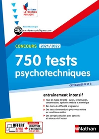 750 tests psychotechniques Concours Catégories B et C