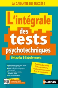 L'intégrale des tests psychotechniques - Concours et examens 2025/2026 - EPUB