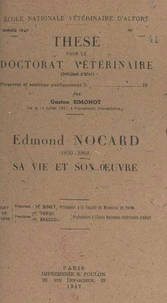 Edmond Nocard, 1850-1903