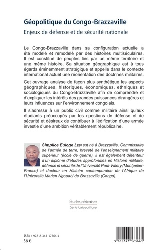 Géopolitique du Congo-Brazzaville. Enjeux de défense et de sécurité nationale