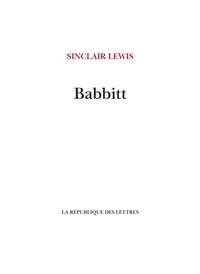 Sinclair Lewis - Babbitt.