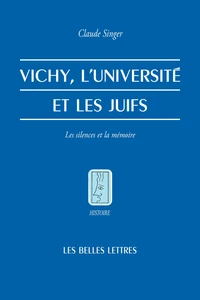 Vichy, l'université et les juifs