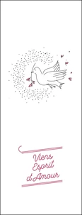Lot de 20 - Signet Viens Esprit d'Amour