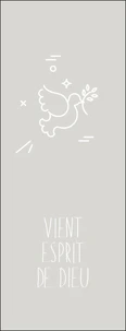 Lot de 20 - Signet Vient Esprit de Dieu