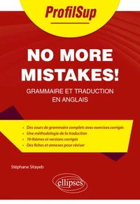 No more mistakes!