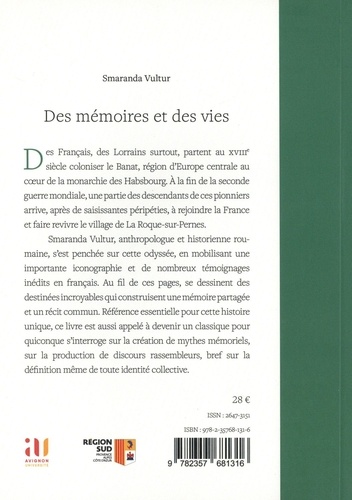 Des mémoires et des vies. Le périple identitaire des Français du Banat