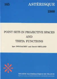 Point sets in projective spaces and theta function