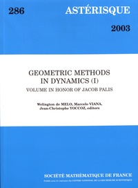 Welington de Melo et Marcelo Viana - Astérisque N° 286/2003 : Geometric methods in dynamics (I) - Volume in honor of Jacob Palis.