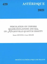 Percolation on uniform quadrangulations and SLE6 on square root of 8/3-Liouville quantum gravity