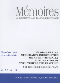 Global in time Strichartz inequalities on asymptotically flat manifolds with temperate trapping