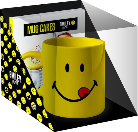 Coffret Mug cakes Smiley. Contient : 1 livre, 1 mug, 1 carnet