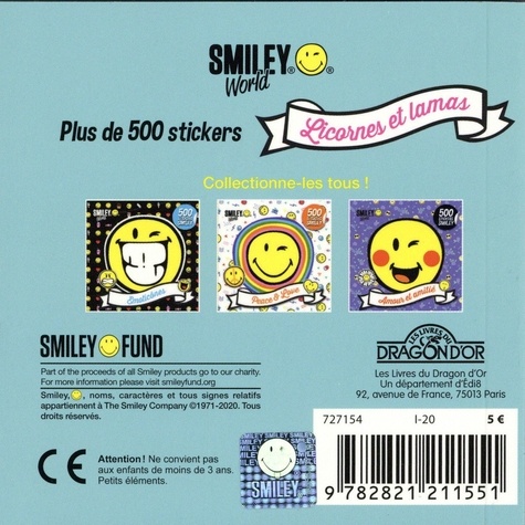 Licornes et lamas. 500 stickers Smiley