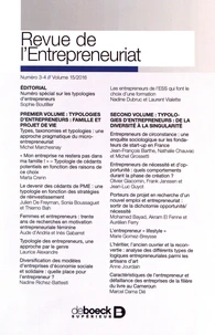 Numéro spécial sur les typologies d'entrepreneurs
