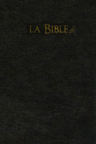  Société biblique de Genève - La Bible Segond 21 - Reliée souple, cuir véritable noir, tranches or.