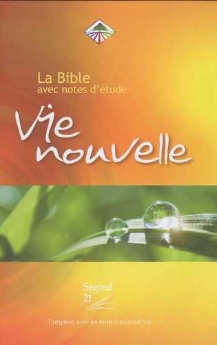  Société biblique de Genève - La Bible Vie Nouvelle - Avec notes d'étude.