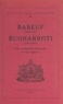  Société des études robespierri et  Collectif - Babeuf (1760-1797), Buonarroti (1761-1837), pour le 2e centenaire de leur naissance.