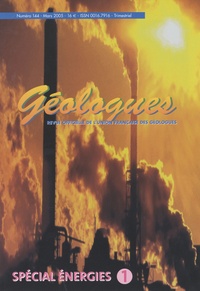 Gérard Sustrac - Géologues N° 144, Mars 2005 : Spécial énergies 1.
