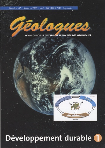 Gérard Sustrac - Géologues N° 147, Décembre 200 : Développement durable 1.