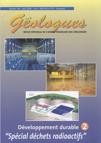Gérard Sustrac - Géologues N° 148, Mars 2006 : Développement durable 2 - Spécial déchets radioactifs.