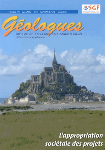 Gérard Sustrac - Géologues N° 177, Juin 2013 : L'appropriation sociétale des projets.