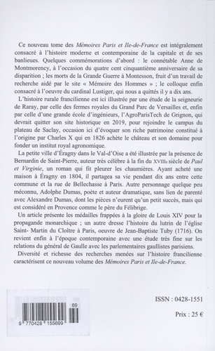 Paris et Ile-de-France. Mémoires Tome 69