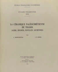 La céramique paléochrétienne de Thasos