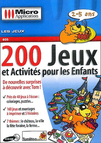  Editions Micro Application - 200 jeux et Activités pour les Enfants - CD-ROM.