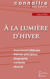 Philippe Jaccottet - A la lumière d'hiver - Fiche de lecture.